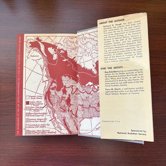 Audubon Western Bird Guide Pough 1957 Vintage Hardcover First Ed w/ CA Pamphlets - Picture 5 of 10